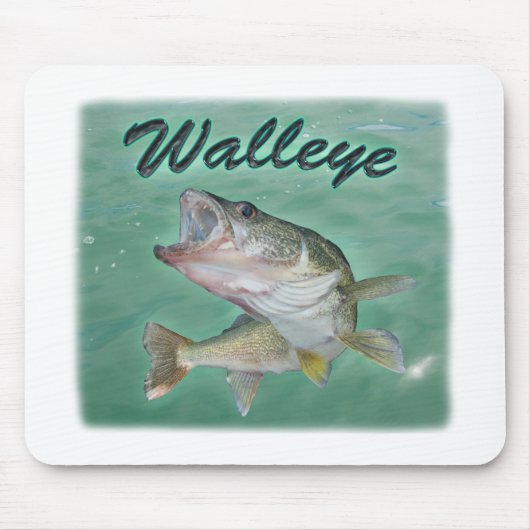 エリー湖のWalleye マウスパッド (正面)