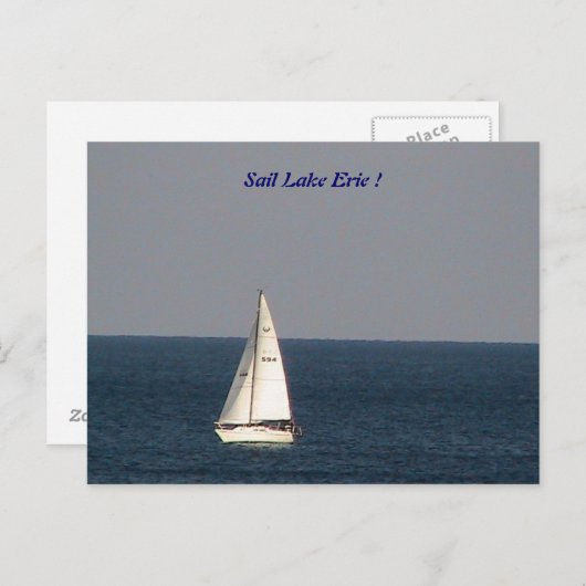 エリー湖はがき ポストカード (正面/裏面)