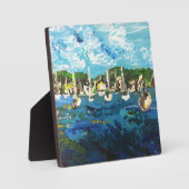 エリー湖エリー島絵画の#1 フォトプラーク (正面)