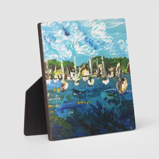 エリー湖エリー島絵画の#1 フォトプラーク (正面)