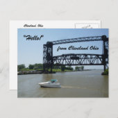 エリー湖クリーブランドのはがきの南岸 ポストカード (正面/裏面)