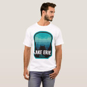 エリー湖 オハイオ州 夏 Tシャツ (正面フル)