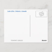 エリー湖,オンタリオ州,カナダ,ジェレネポストカード ポストカード (裏面)