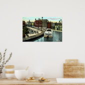 エリー運河で最も長い水道 ポスター (キッチン)