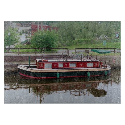 エリー運河ボート切断板 カッティングボード (正面)