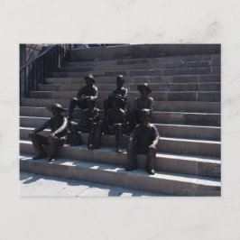 エリー運河労働者の像 ポストカード