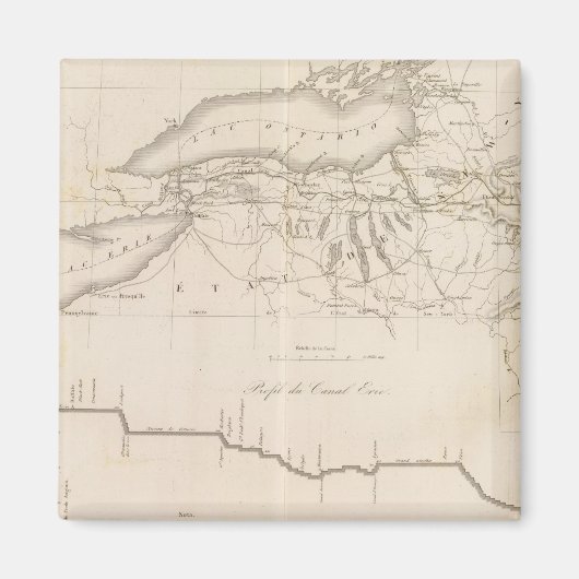 エリー運河 マグネット (正面)