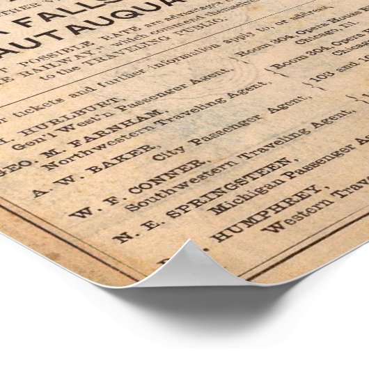 エリー鉄道 ポスター (角)