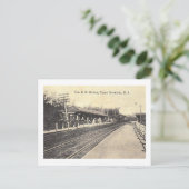 エリー駅、アッパーモンクレアNJヴィンテージ ポストカード (スタンド正面)