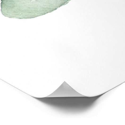 エリー・グリーンと金ゴールド・リーフ・ビジネス ポスター (角)