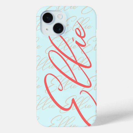 エリー リピート 名前 パターン Case-Mate iPhoneケース (裏面)