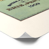 エリー, PAパノラママップ – 1909 ポスター (角)