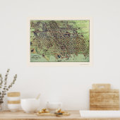 エリー, PAパノラママップ – 1909 ポスター (キッチン)