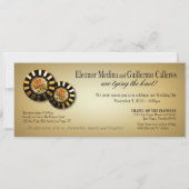 エルのベガスでの結婚式（カスタマイズ依頼は私に連絡を） 招待状 (裏面)