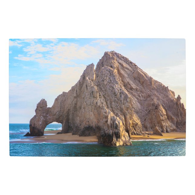 エルアルコ | The Arch in Cabo San Lucas，メキシコ メタルプリント (正面)