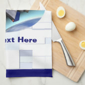 エルアルマスロール宇宙シャトルバス キッチンタオル (四つ折り)