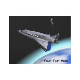 エルアルマスロール宇宙シャトルバス メタルプリント