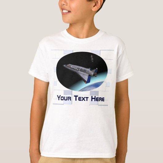 エルアルマスロール宇宙シャトルバス Tシャツ (正面)