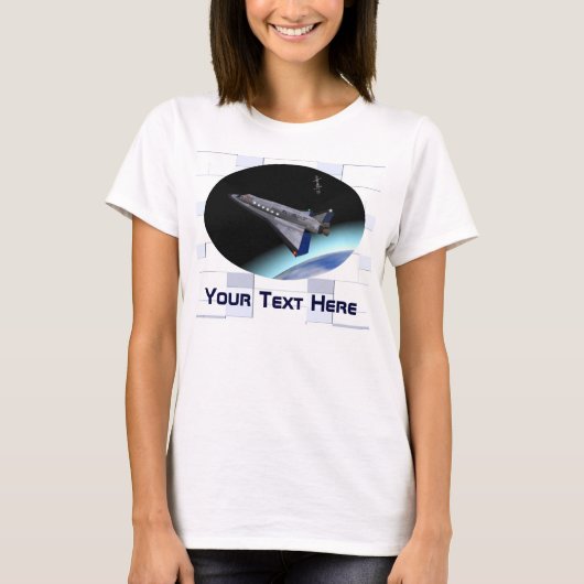エルアルマスロール宇宙シャトルバス Tシャツ (正面)