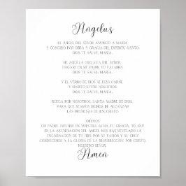 エルアンジェルススペインの祈りの言葉 ポスター