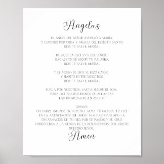エルアンジェルススペインの祈りの言葉 ポスター