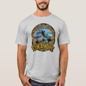 エルカホリック・ブル・エルク・アート Tシャツ (正面)