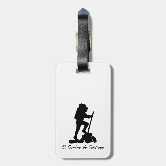 エルカミノデサンティアゴバケットリストハイク ラゲッジタグ (裏面縦)