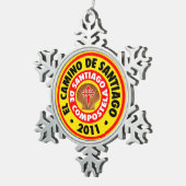 エルカミノデサンティアゴ2011 スノーフレークピューターオーナメント (右)