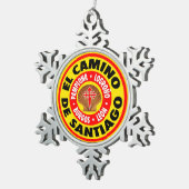 エルカミーノデサンティアゴ スノーフレークピューターオーナメント (右)