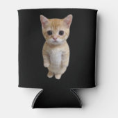 エルガトキャットミーム両面ブラック 缶クーラー (正面)