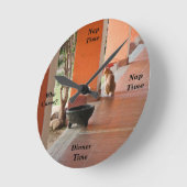 エルガトクロックスモールラウンド ラウンド壁時計 (傾斜)