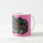 エルガントカラーオブライフデザイン コーヒーマグカップ (正面右)