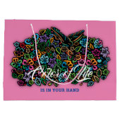 エルガントカラーオブライフデザイン ラージペーパーバッグ (裏面)