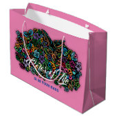 エルガントカラーオブライフデザイン ラージペーパーバッグ (裏面アングル)