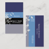 エルガント自然プロフェッショナルツーブルースフローラ 名刺 (正面/裏面)