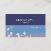 エルガント自然プロフェッショナルツーブルースフローラ 名刺 (裏面)