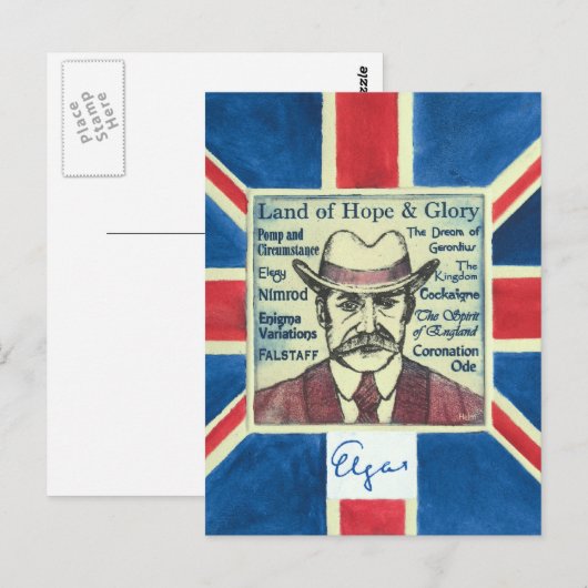 エルガー ポストカード (正面/裏面)
