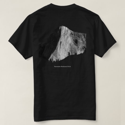 エルキャップ - ヨセミテ国立公園 Tシャツ (デザイン裏面)