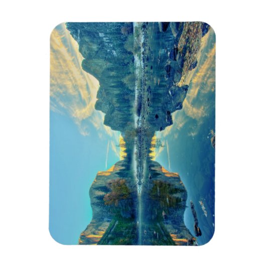 エルキャピタンと三人兄弟リフレクション マグネット (縦)