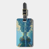 エルキャピタンと三人兄弟リフレクション ラゲッジタグ (正面縦)