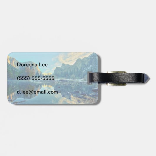 エルキャピタンと三人兄弟リフレクション ラゲッジタグ (裏面横)