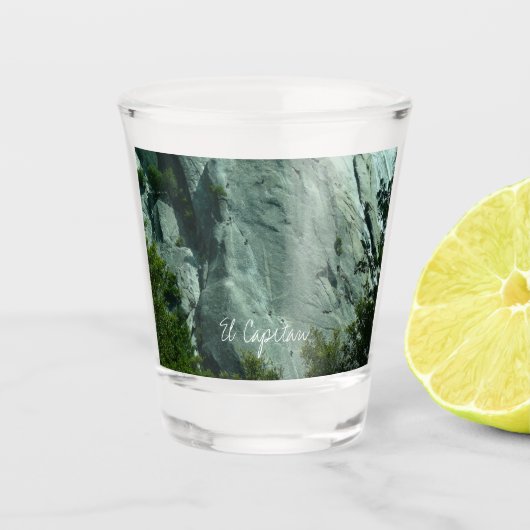 エルキャピタンのロッククライマー ショットグラス (正面)