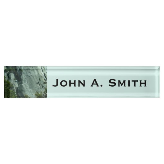 エルキャピタンのロッククライマー デスクネームプレート (正面)