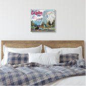 エルキャピタンブランドサンディマスオレンジフルーツラベル キャンバスプリント (インサイチュ (寝室))