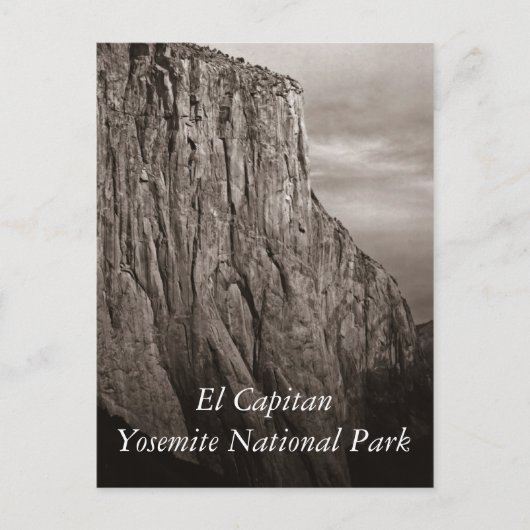 エルキャピタンヨセミテセピア ポストカード (正面)