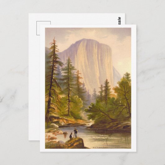 エルキャピタンヴィンテージプランリトグラフ ポストカード (正面/裏面)