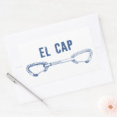 エルキャピタン登山クイックドロー 長方形シール (封筒)