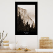 エルキャピタン（セピアトーン） ポスター (キッチン)