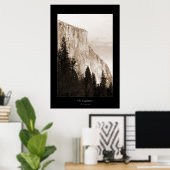 エルキャピタン（セピアトーン） ポスター (ホームオフィス)