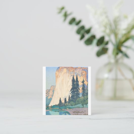 エルキャピタン・ヨセミテ・アメリカン・シリーズ・ヒロシ スクエア名刺 (スタンド正面)